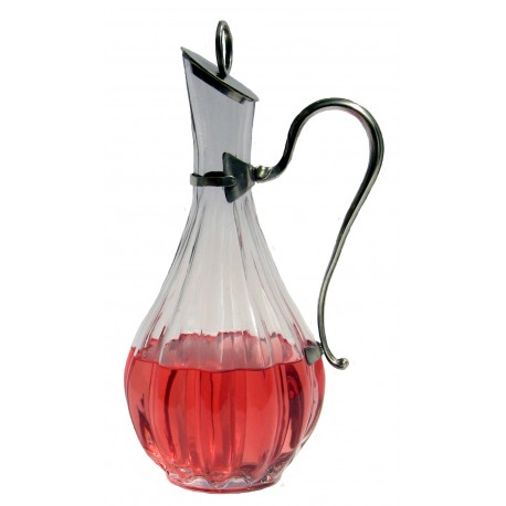 Serving decanter with handle and stopper