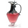 Serving decanter with spout and grape decor