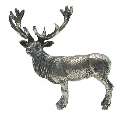 Pewter miniature stag