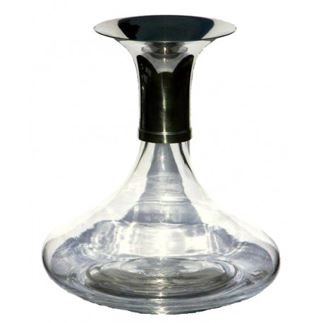 Carafe à décanter avec col en étain