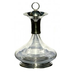 Carafe  à décanter avec pied, col et bouchon