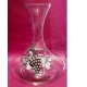 Decanter with grape decor