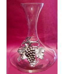 Decanter with grape decor