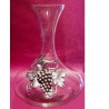 Decanter with grape decor