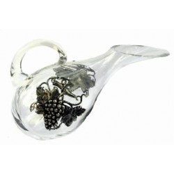 Inclined grape serving decanter