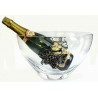 Champagne bucket with grape decor