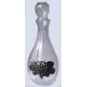 Serving decanter with pewter grape decor