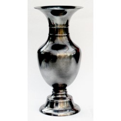 Plain pewter vase