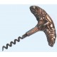 Cork screw with leaf decor