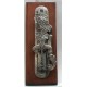 Wall cork screw with "volute" handle and grape decor