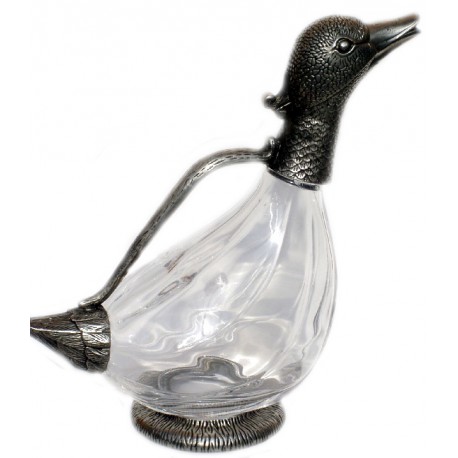 Carafe canard avec décor canard