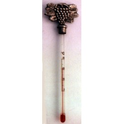 Thermomètre à vin décor raisin