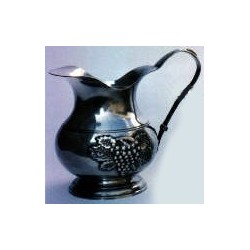 Medium pitcher with grape decor