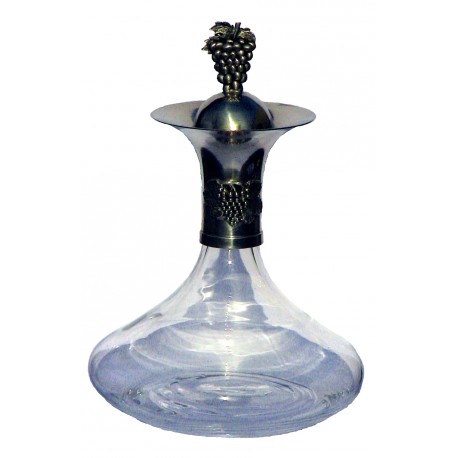 Decanter with grape decor