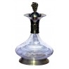 Decanter with pewter base and grape decor