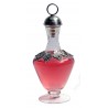 Serving decanter with grape decor and stopper