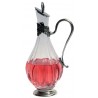 Serving decanter with base, handle, stopper and grape decor