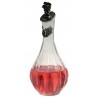 Serving decanter with stopper and grape decor