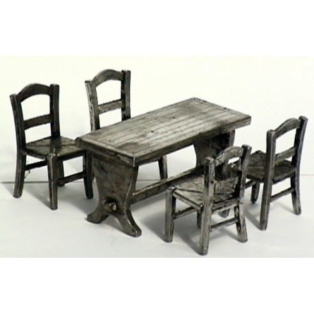 Table miniature + 4 chaises