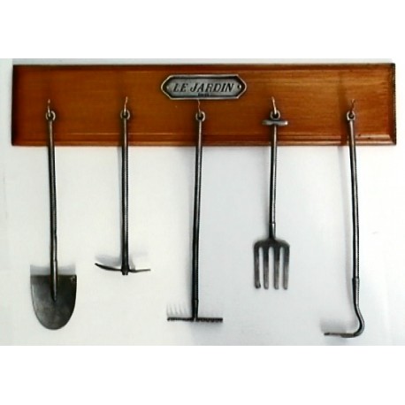 Set of miniature gardening tools