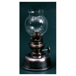 Pewter oil lamp