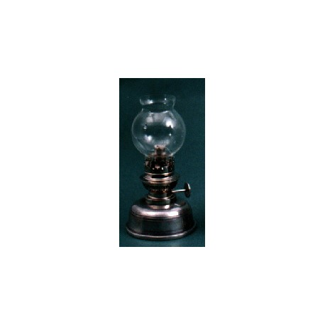 Pewter oil lamp