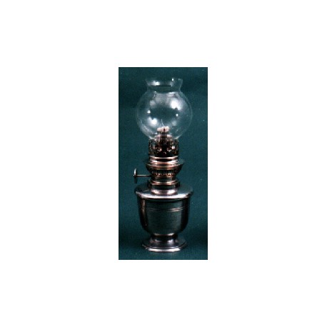 Pewter oil lamp