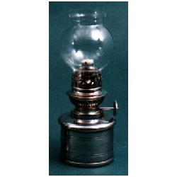 Pewter oil lamp