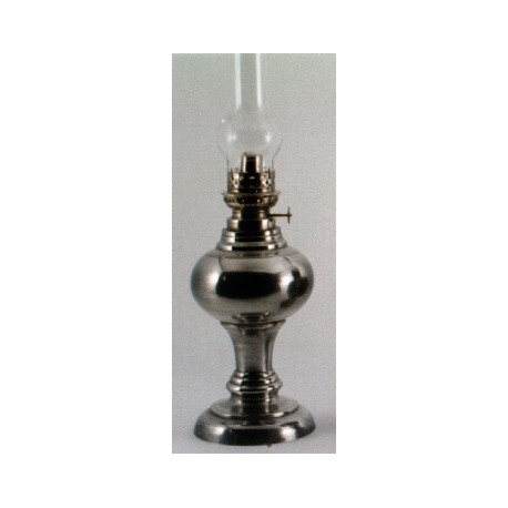 Pewter oil lamp