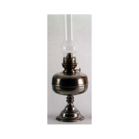 Pewter oil lamp