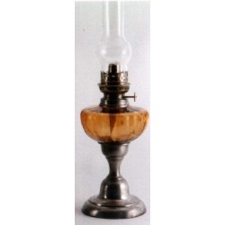 Pewter oil lamp