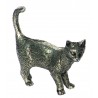 Pewter miniature standing cat