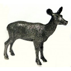 Pewter miniature doe