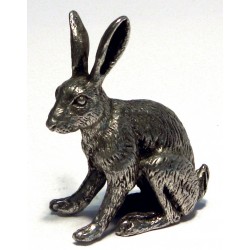 Pewter miniature hare