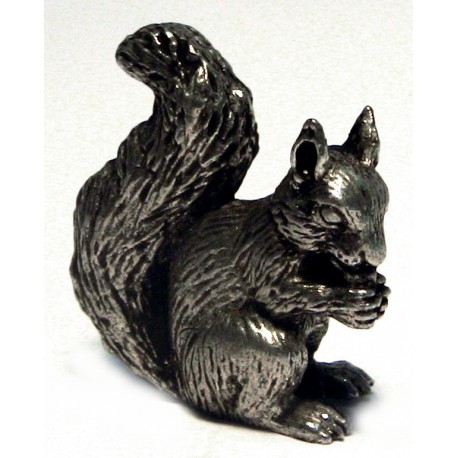 Pewter miniature squirrel