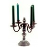 Four flames pewter candlestick