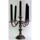 Five flames pewter candlestick