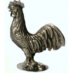 Pewter miniature cockerel