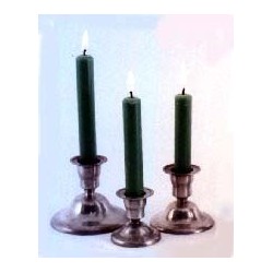 Pewter candle holder