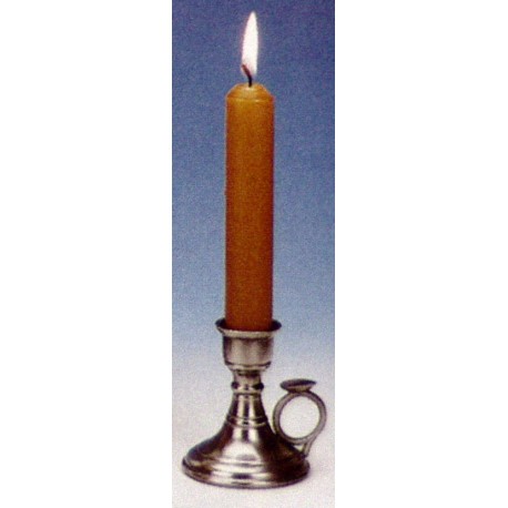 Pewter candle holder