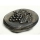 Pewter oval box with grape decor