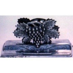 Pewter grape letter and pencil rack
