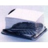 Pewter paper holder with feather decor