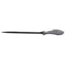 Pewter letter opener with straight steel blade