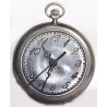 Plain pewter clock