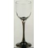 Water glass with pewter stem