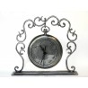 Pewter clock support