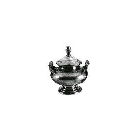 Pewter soup tureen