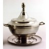 Pewter soup tureen