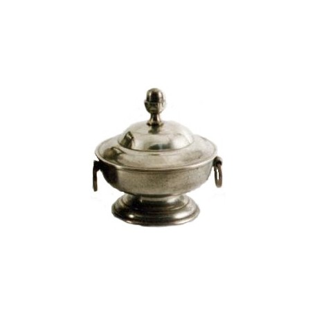 Pewter soup tureen